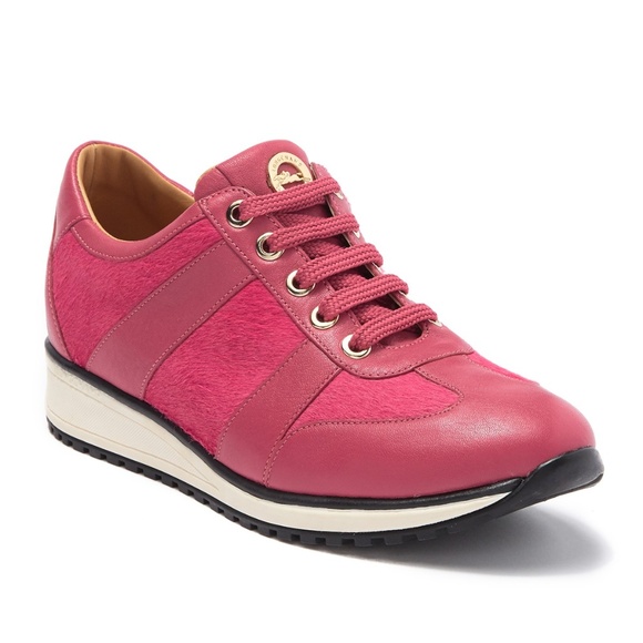 Longchamp Shoes - LONGCHAMP Genuine Calf Hair & Leather Sneakers